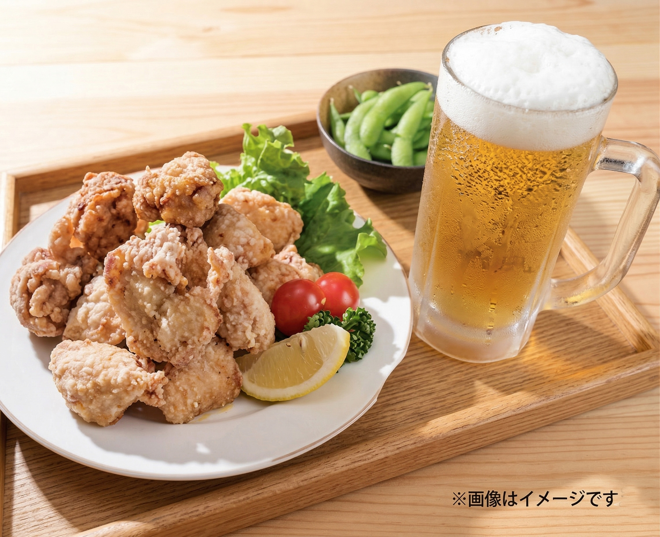 とりがらさん専用！ ビールのお供に鶏笑のからあげはいかがですか？😊／ | からあげ専門店